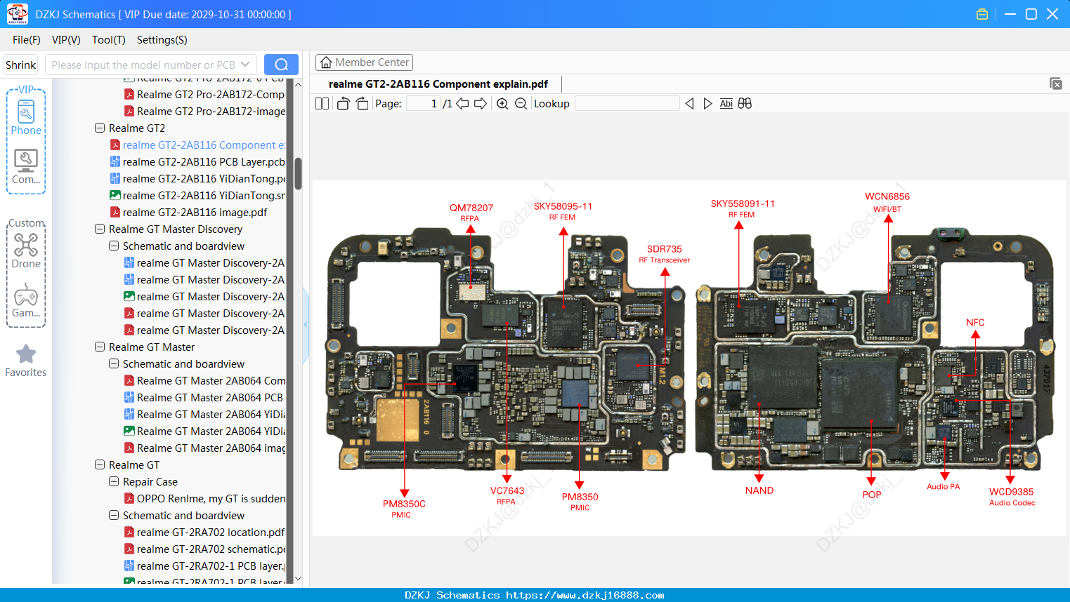 Realme GT2-2AB116 Component Explain